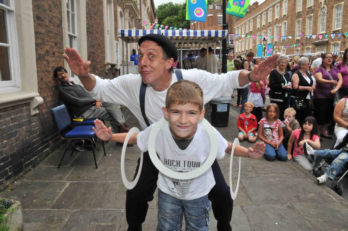 Pictures by Andy Slocombe from Bridgwater Arts Centre's Topsy Turvy Day 2009
