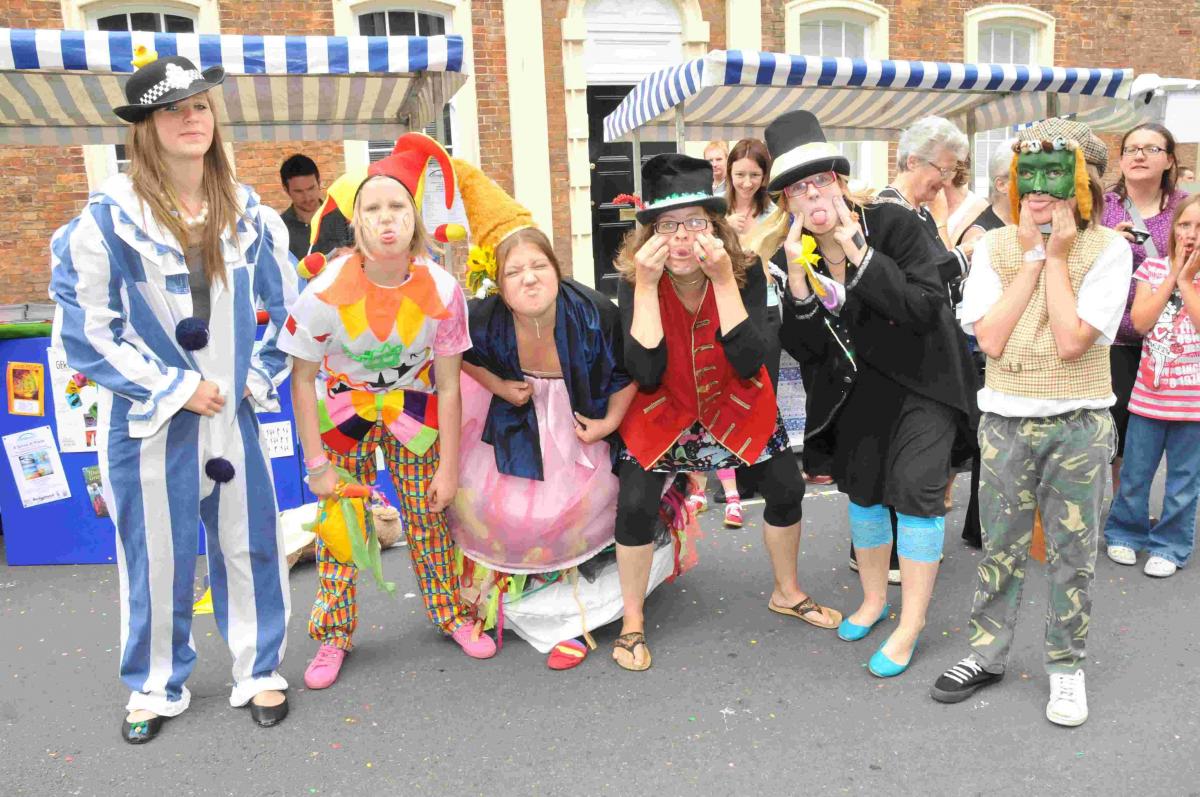 Pictures by Andy Slocombe from Bridgwater Arts Centre's Topsy Turvy Day 2009
