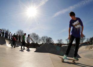 The opening of the Victoria Park skate park