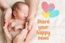 CELEBRATE!: Your new baby, with your Bridgwater Mercury