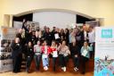 Youth workers, young people, councillors and commissioners at the certificate presentation. Picture: Somerset Community Foundation