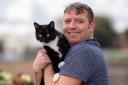 Gavin Dalley from Bridgwater with his pet cat Elsa, who is a finalist in the Social Star category of this year's Cats Protection National Cat Awards.