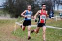 Adam Hickey giving chase at the English Cross-Country Championships. PIC: BRYAN MILLS