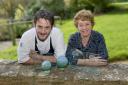 THE SOUTH WEST'S BEST RESTAURANT: Chef Olivier Certain, and owner of Clavelshay Barn Restaurant near Taunton, Sue Milverton