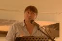 SIMON Armitage performs some of his work to poetry lovers at West Somerset College's Combe Restaurant.