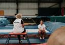 SELECTION: Laura Gallagher, pictured on right, with her coach Sue Bramble at Quayside Trampoline & Gymnastics Club (pic: Chloe Skidmore Photography)