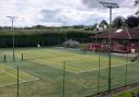 Bridgwater Lawn Tennis Club's new astro-turf courts were renovated in just four weeks.