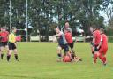 OPENER: Steven Potter scored the first try for North Petherton 2nds against Wyvern on Saturday. Pic: Chris Hancock