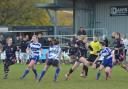 BREAK: North Petherton Ladies' two-try hero Stacey Saunders bursts through the Oakmeadians defence. Pic: Chris Hancock