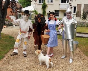 GEOFF Walby, Sue Hainsworth, Autumn Gazzard, 12, and Vic Slade dressed as characters from the Wizard of Oz.