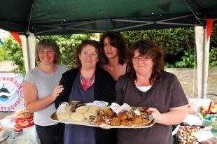 ANITA Hunt, Trudy Middleton, Emma Bennett and Sue Donaldson - the Burrowbridge School cake ladies.