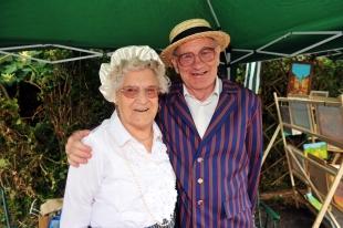 BETTY and Peter Almond at the Othery Street Fair.