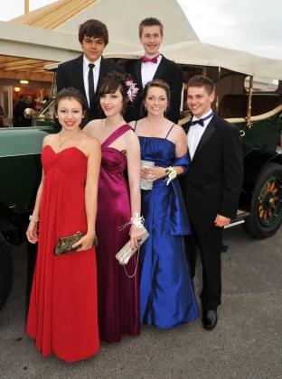 AT the back are Jack Swan and Joe Parsons. In front are Georgia Johns, Emma Ingram, Lucy Westlake and Cameron Fish. 