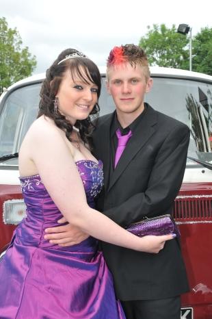 COLOURFUL couple Crystal Lee and Callum Brown.