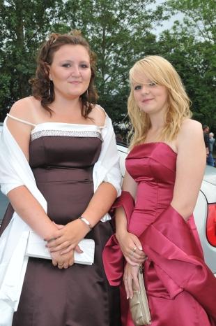 LORNA Nimmo and Amy Evans looked radiant at the Robert Blake Science College leavers’ ball.