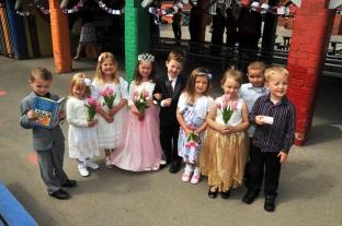 Royal Wedding Celebrations at Eastover Primary School in Bridgwater.