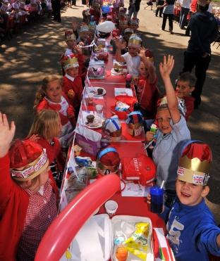 Royal Wedding Celebrations at Sedgemoor Manor Infants' School in Bridgwater.