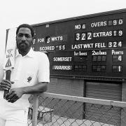 Sir Viv Richards after one of his infamous Somerset performances