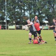 OPENER: Steven Potter scored the first try for North Petherton 2nds against Wyvern on Saturday. Pic: Chris Hancock