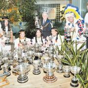 GATHERED: All of the Bridgwater Carnival trophies