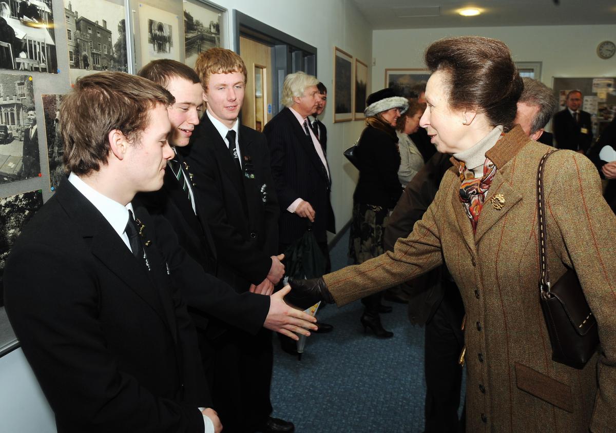 Princess Anne visits Brymore School