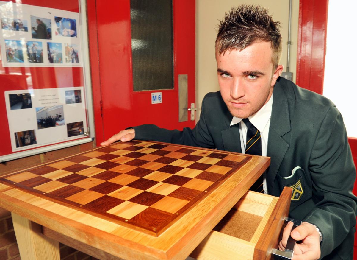 Josh Luke made all the right moves with this chessboard.