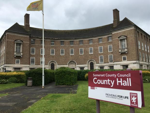 Bridgwater Mercury: COUNTY HALL: Somerset County Council's Taunton building is one of several it is working to 'decarbonise'