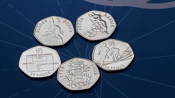 The Royal Mint reveal its 10 rarest 50p coins