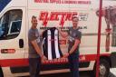 SUPPORT: Electro SW and Alec Clapp have sponsored a new set of long sleeve shirts for Middlezoy Rovers for the 2020/21 season