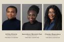 UWE students Ashley Browne, Awurabena Nkansah Osei and Chiedza Mapondera will all spend a year on placement as trainee surveyors and planners at Greenslade Taylor Hunt.