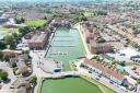 A drone image of Bridgwater Docks