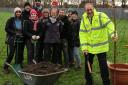 BTC students recently planted trees at the Bridgwater campus to help build a sustainable future for the college.