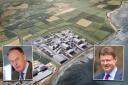 HINKLEY DRAMA: EDF chief executive, Vincent de Rivaz, inset left, was expected to be in Somerset before the announcement by Business and Energy Secretary Greg Clark, inset right