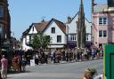 DEMO: An anti-lockdown protest took place in Glastonbury town centre today