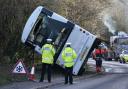 A major incident was declared in January when a double-decker bus overturned on the A39 Quantock Road.