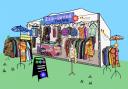 Bridgwater's charity Brainwave participates in Glastonbury Festival with a pop-up shop.