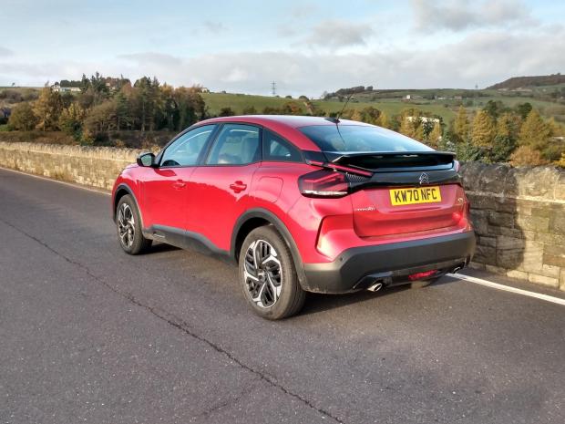 Bridgwater Mercury: The Citroen C4 Sense Plus pictured on a sunny day during a test drive near the border between South Yorkshire and Derbyshire