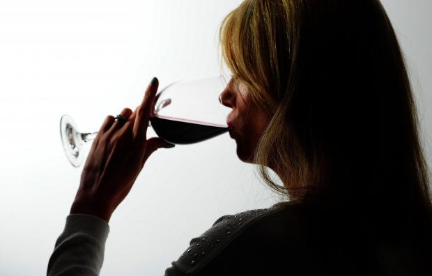 Bridgwater Mercury: A woman drinking red wine. Credit: PA