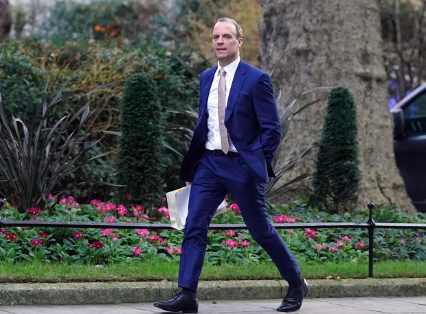 Bridgwater Mercury: DEPUTY PM: Justice minister Dominic Raab has responded to comments made by Dominic Cummings about 'partygate' (Image: Stefan Rousseau, PA Wire)