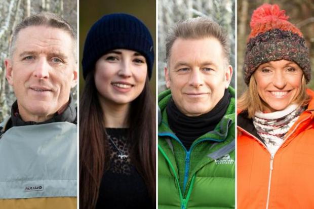 Bridgwater Mercury: Pictured, the presenter line-up for Winterwatch 2022. Photos: BBC.