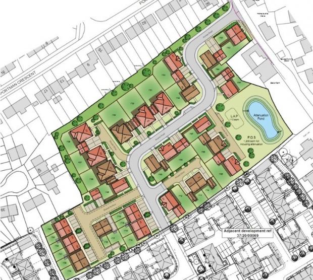Bridgwater Mercury: Plans For 33 New Homes On Newton Road In North Petherton. CREDIT: Reed Holland Architects. Free to use for all BBC wire partners.