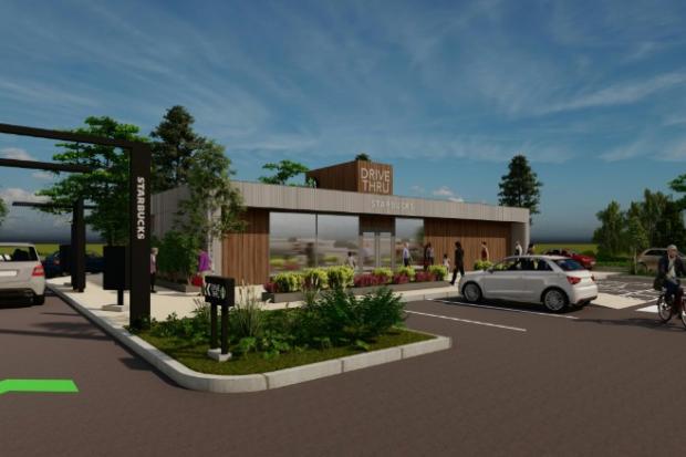 Proposed drive-thru coffee outlet within the Morrisons car park off The Broadway in Bridgwater. Picture: Whittam Cox Architects