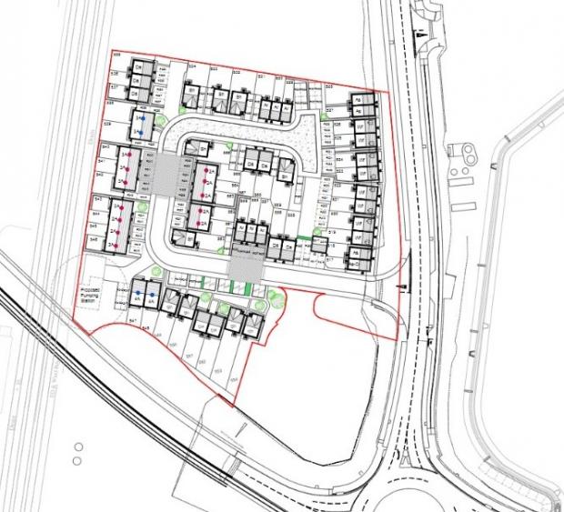 Bridgwater Mercury: Plans For 53 Homes On Kings Road In Bridgwater. CREDIT: Persimmon Homes Severn Valley. Free to use for all BBC wire partners.