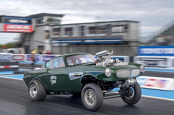 Bridgwater Mercury: The real version of the vehicle. Picture: Santa Pod Raceway