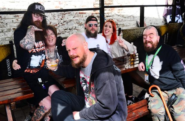 Bridgwater Mercury: Metal fans at the Southwest Heavyfest event at the weekend.