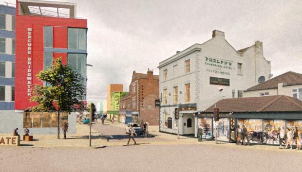 Bridgwater Mercury: A proposed look at the view from one point of the Celebration Mile. Picture: Sedgemoor District Council
