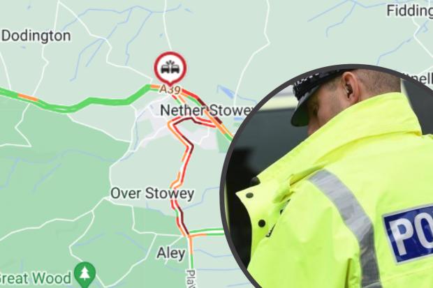 A39 in Nether Stowey closed after crash