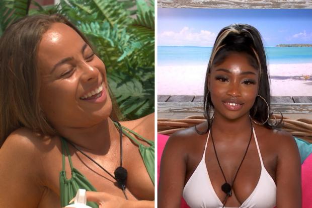 Bridgwater Mercury: Danica and Indiyah. Love Island airs at 9pm on ITV2 and ITV Hub. Episodes are available the following morning on BritBox. Credit: ITV