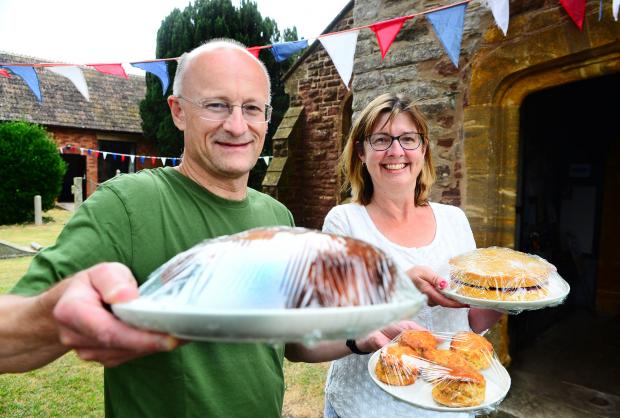 Bridgwater Mercury: Rachel and Paul Cornish bring cakes and scones.