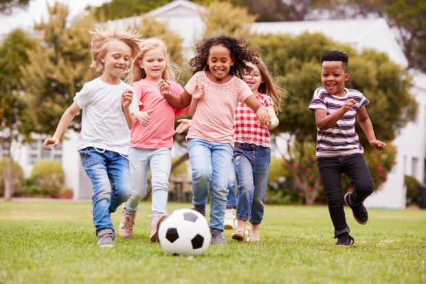 Bridgwater Mercury: A generic stock photo of kids playing football. See PA Feature FAMILY Casey Stoney. Picture credit should read: Alamy/PA. WARNING: This picture must only be used to accompany PA Feature FAMILY Casey Stoney.
